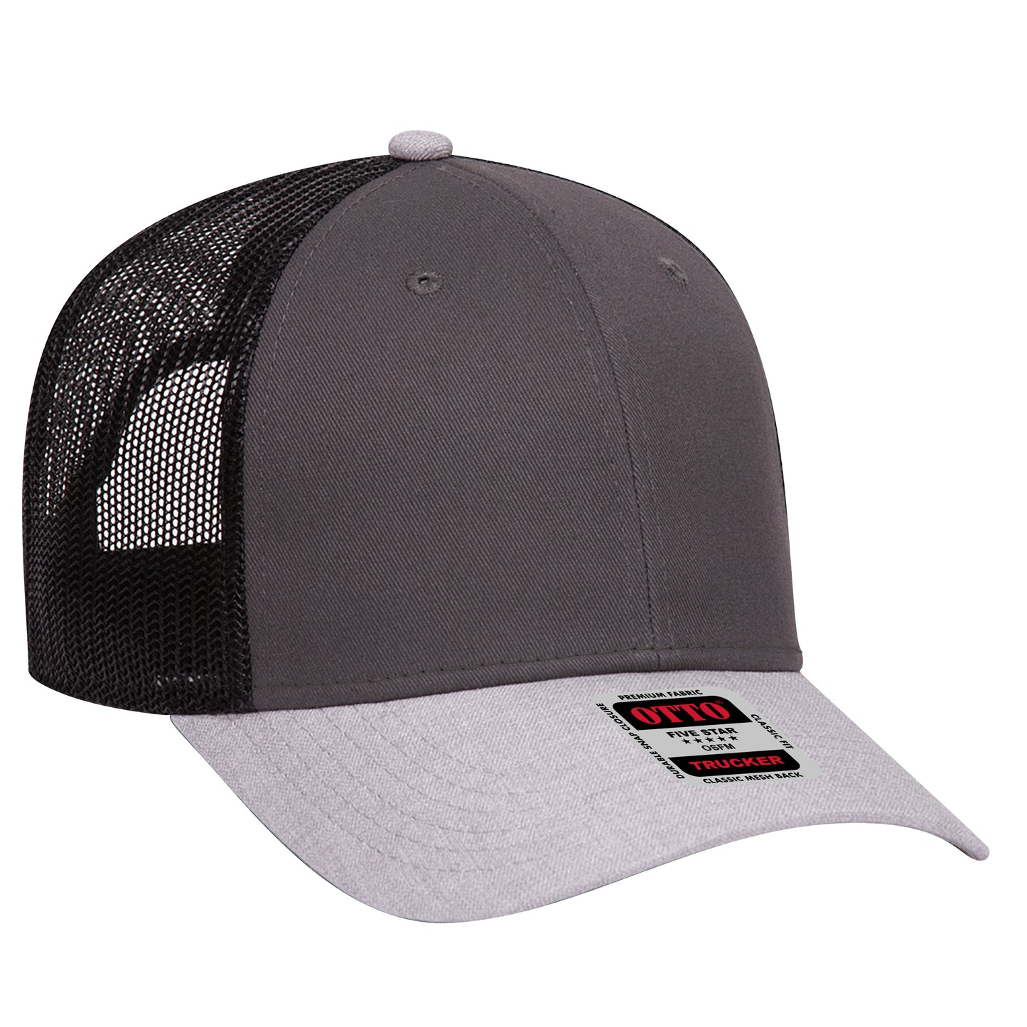 OTTO CAP 6 Panel Low Profile Mesh Back Trucker Hat 83-1239