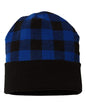 USA-Made Plaid Beanie RKP12