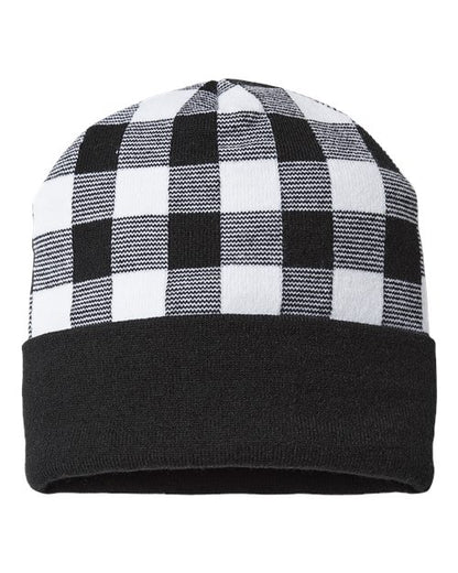 USA-Made Plaid Beanie RKP12