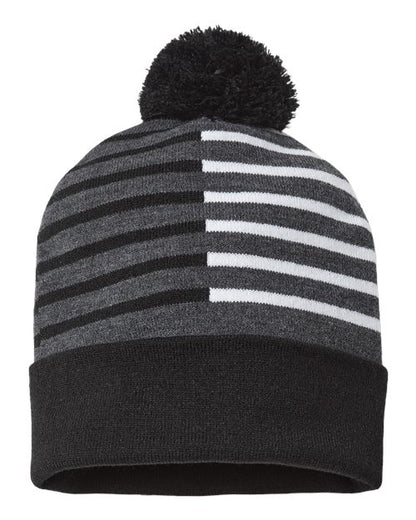 USA-Made Half Color Beanie RKH12