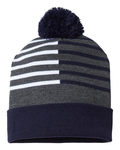 USA-Made Half Color Beanie RKH12