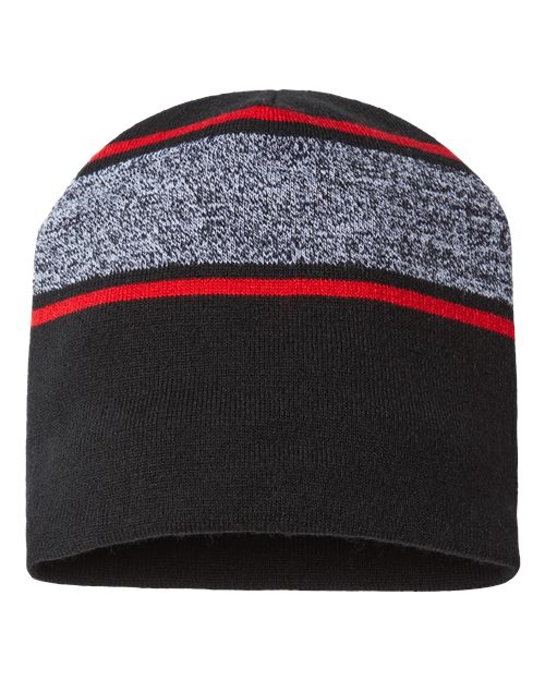 USA-Made Variegated Striped Beanie RKV9