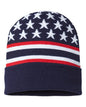 USA-Made Patriotic Cuffed Beanie RK12