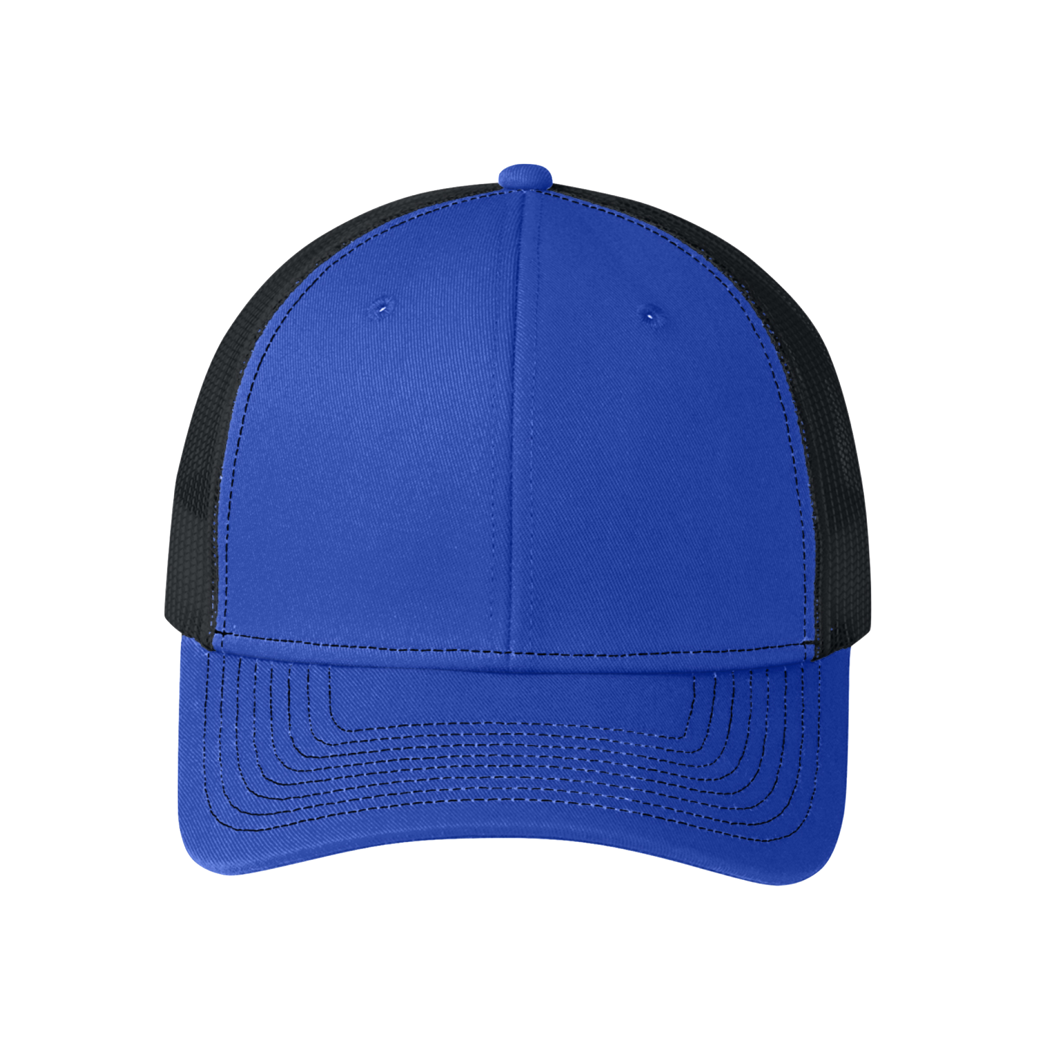 Custom Cheap Trucker Hat Royal Blue Black