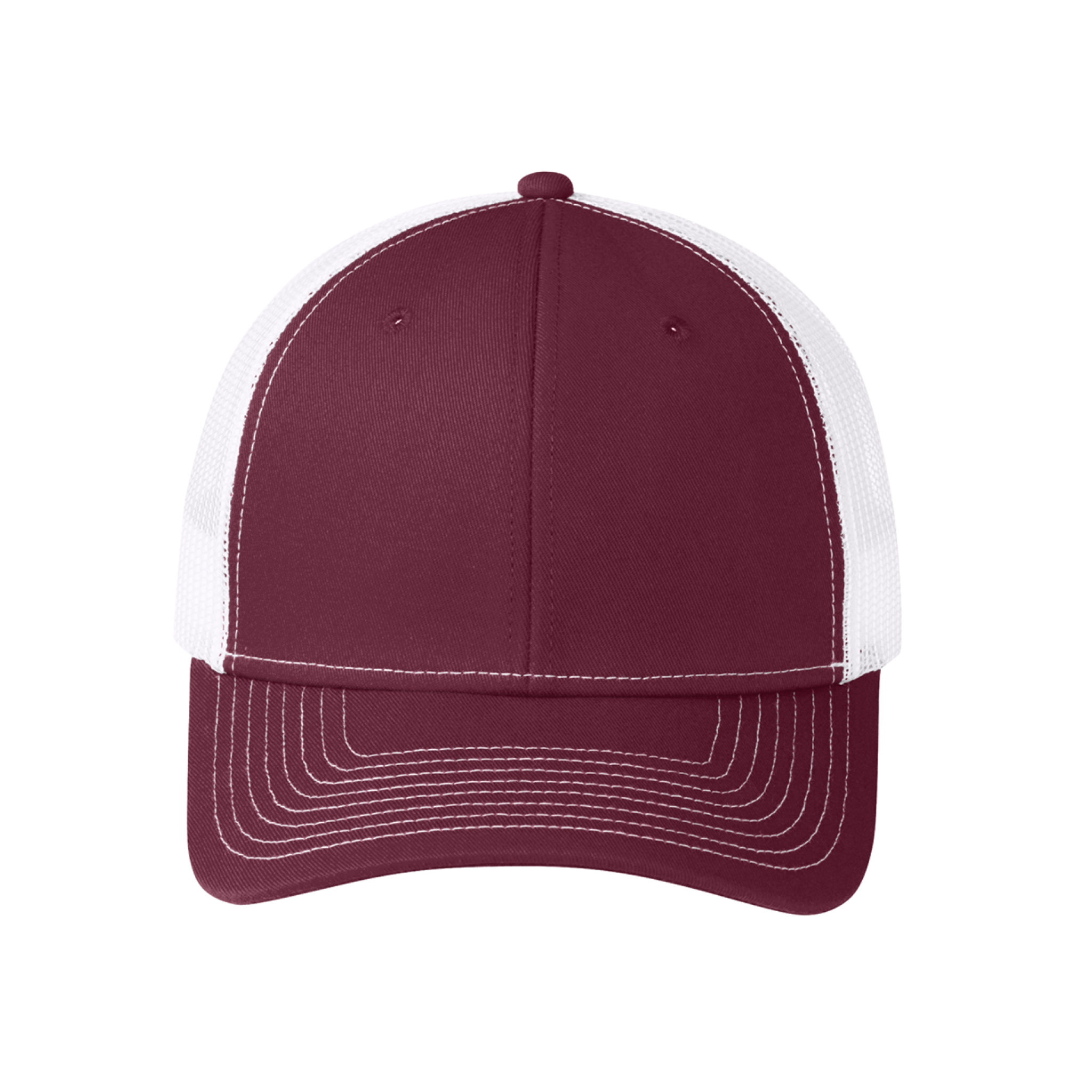 Custom Cheap Trucker Hat Cardinal White