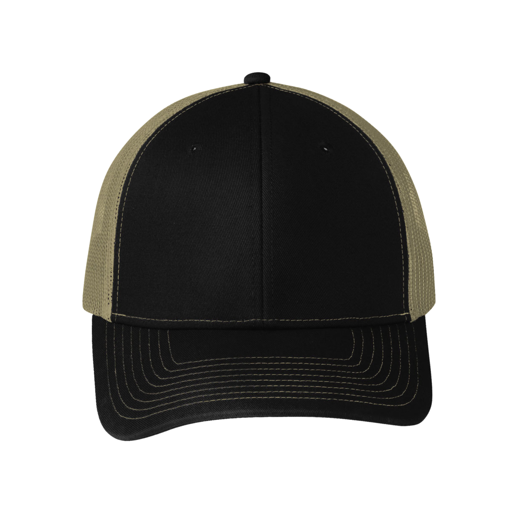 Custom Cheap Trucker Hat  black khaki