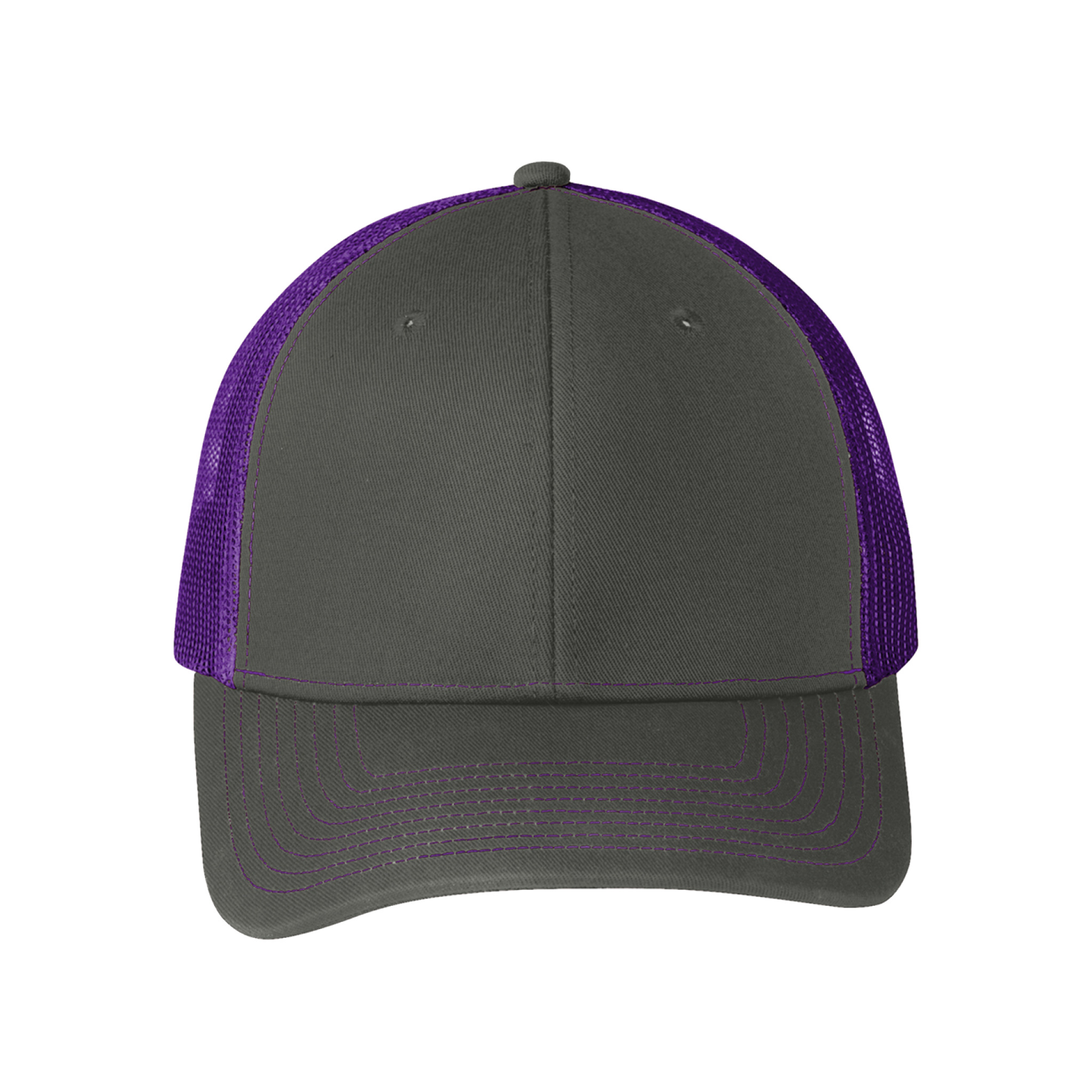 Custom Cheap Trucker Hat Charcoal Purple