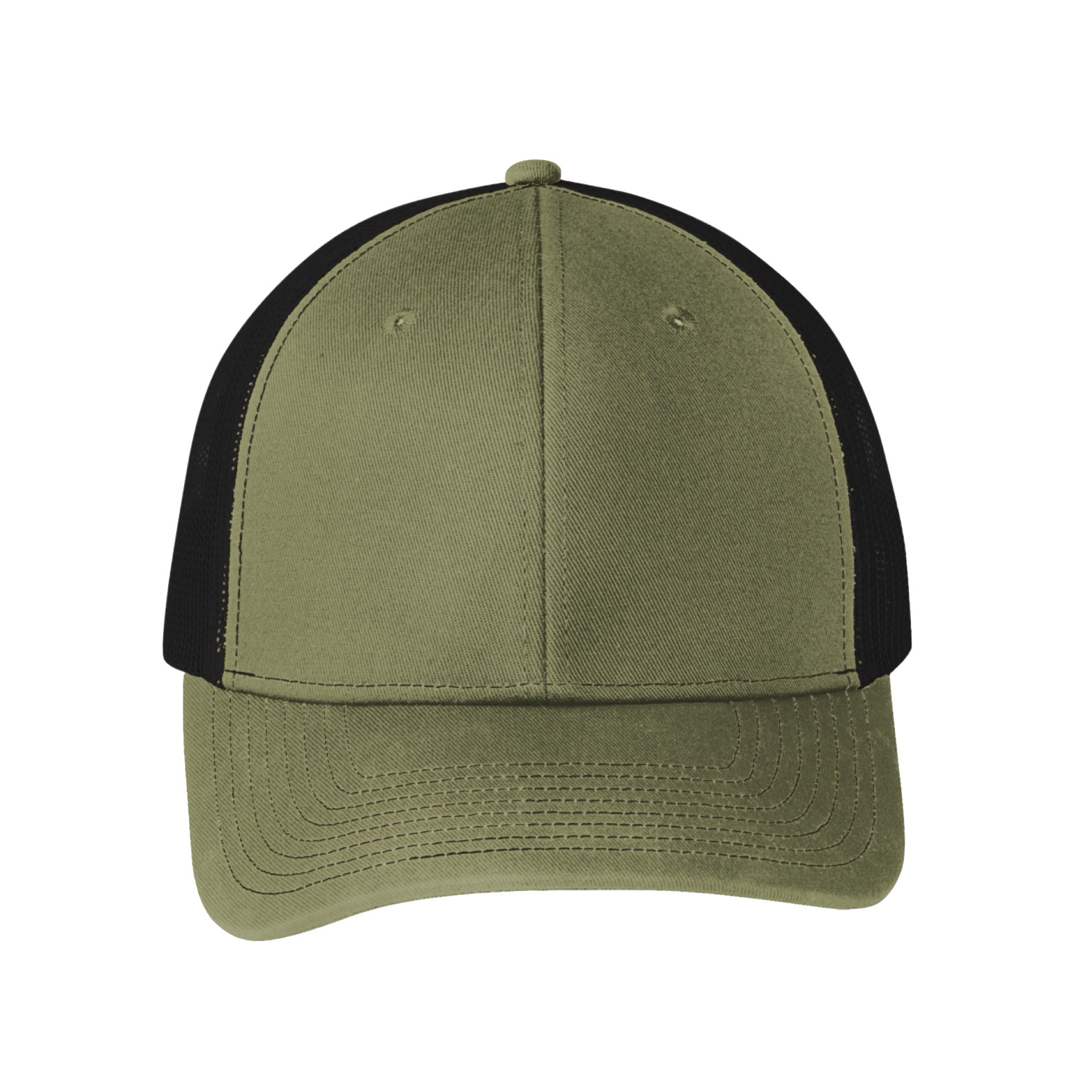 Custom Cheap Trucker Hat Olive Black