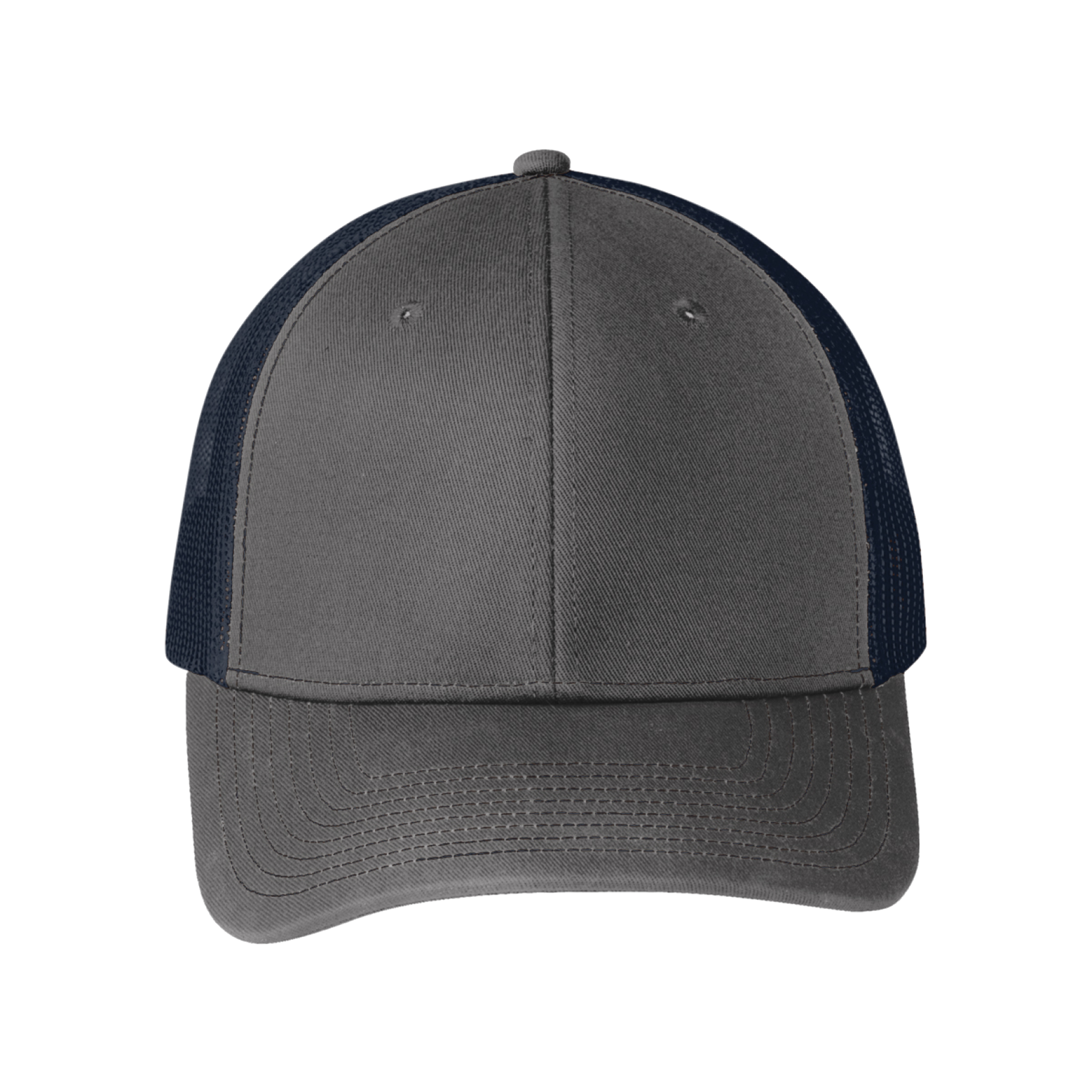 Custom Cheap Trucker Hat Charcoal Grey Navy