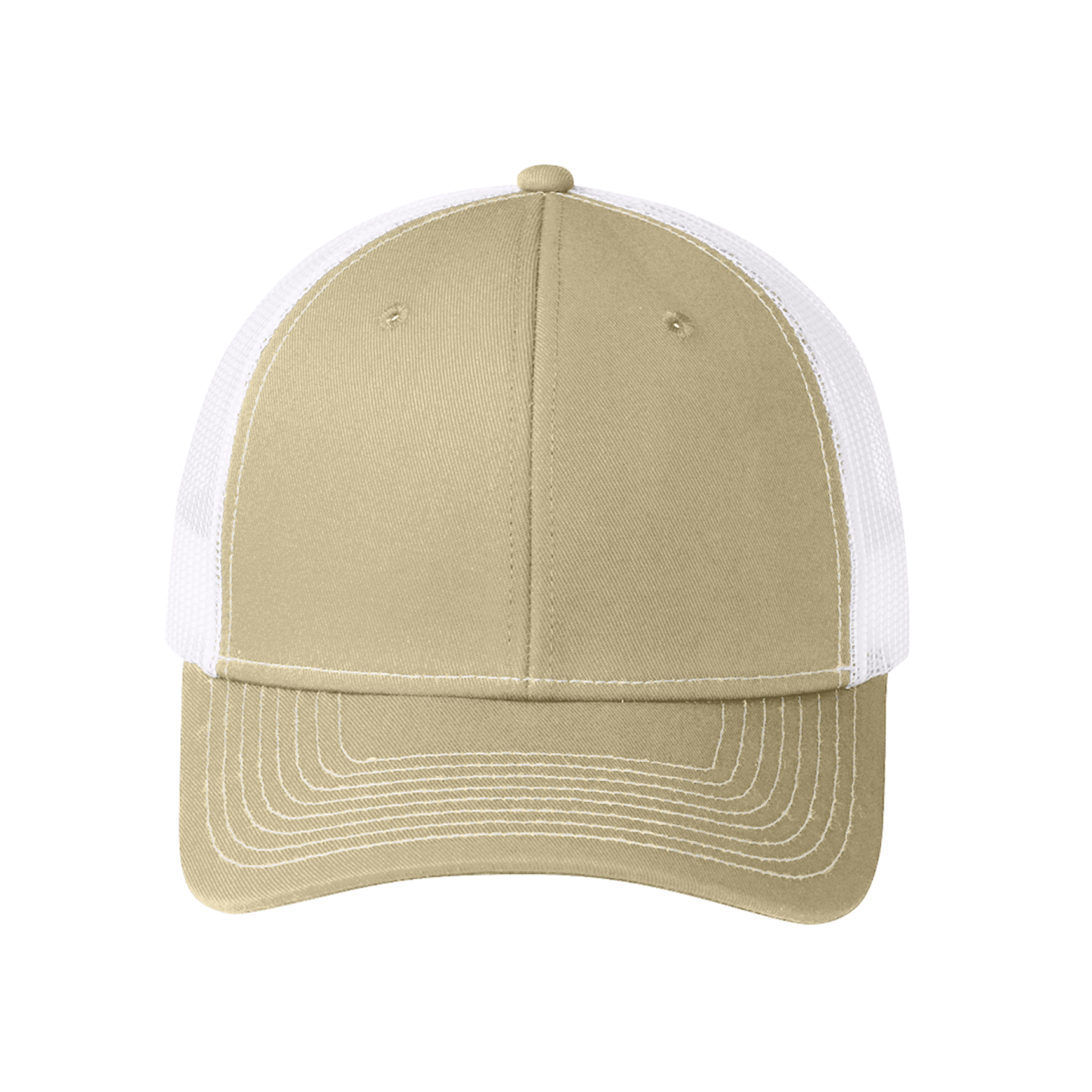 Custom Cheap Trucker Hat Khaki white