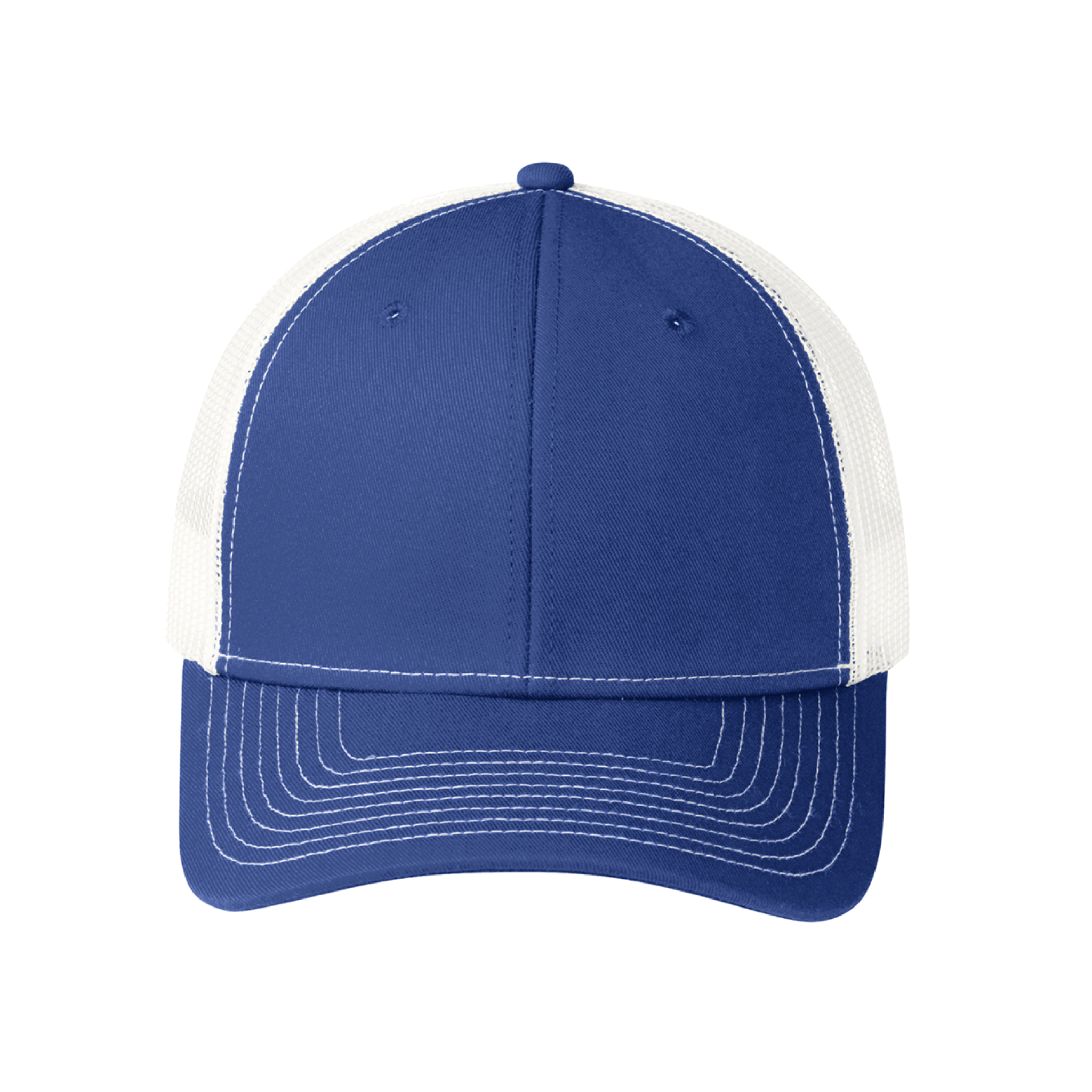 Custom Cheap Trucker Hat Royal White