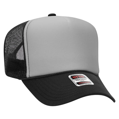 OTTO CAP 5 Panel High Crown Mesh Back Trucker Hat 39-165