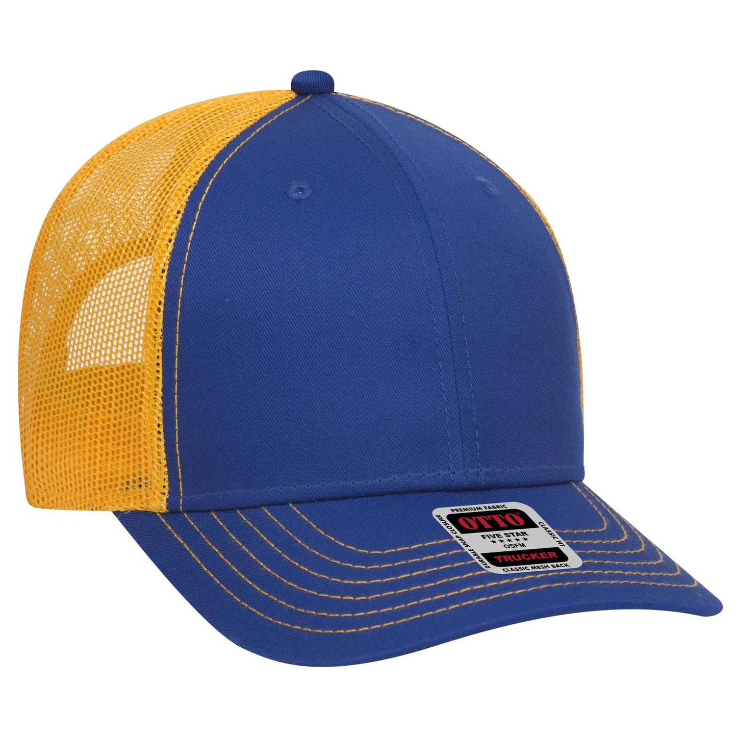 OTTO CAP 6 Panel Low Profile Mesh Back Trucker Hat 83-1239
