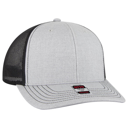 OTTO CAP 6 Panel Mid Profile Mesh Back Trucker Hat 112-1
