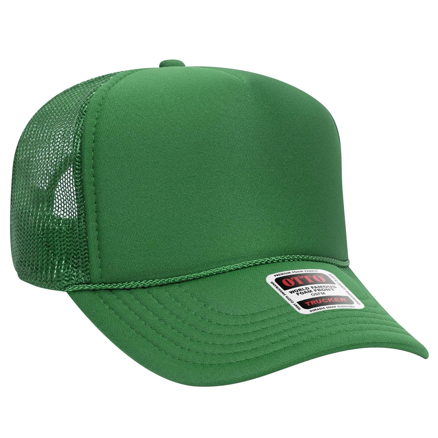 OTTO CAP 5 Panel Mid Profile Mesh Back Trucker Hat 32-467