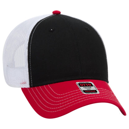 OTTO CAP 6 Panel Low Profile Mesh Back Trucker Hat 83-1239