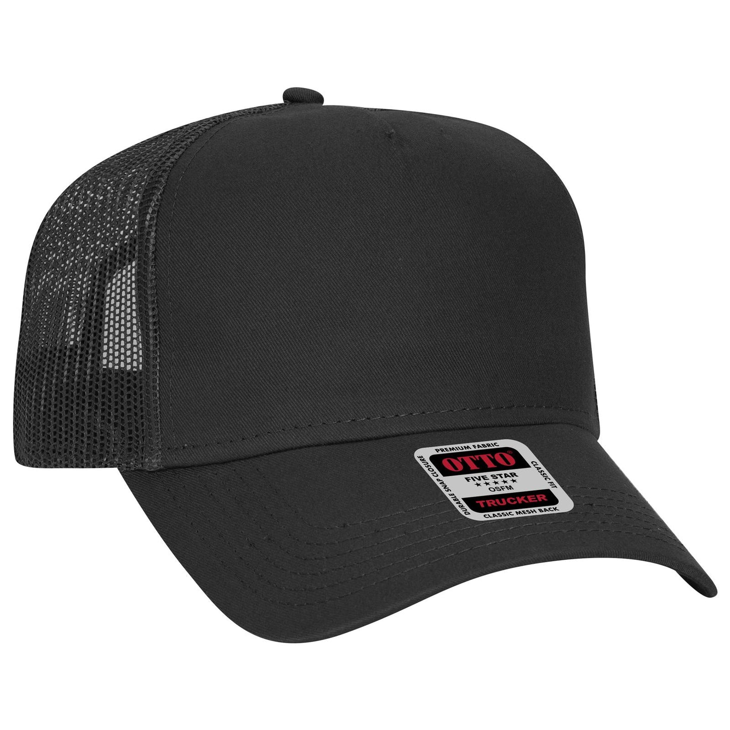 OTTO CAP 5 Panel Low Profile Mesh Back Trucker Hat 102-664