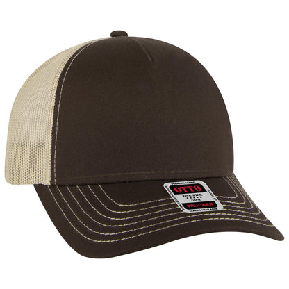 OTTO CAP 5 Panel Low Profile Mesh Back Trucker Hat 102-664