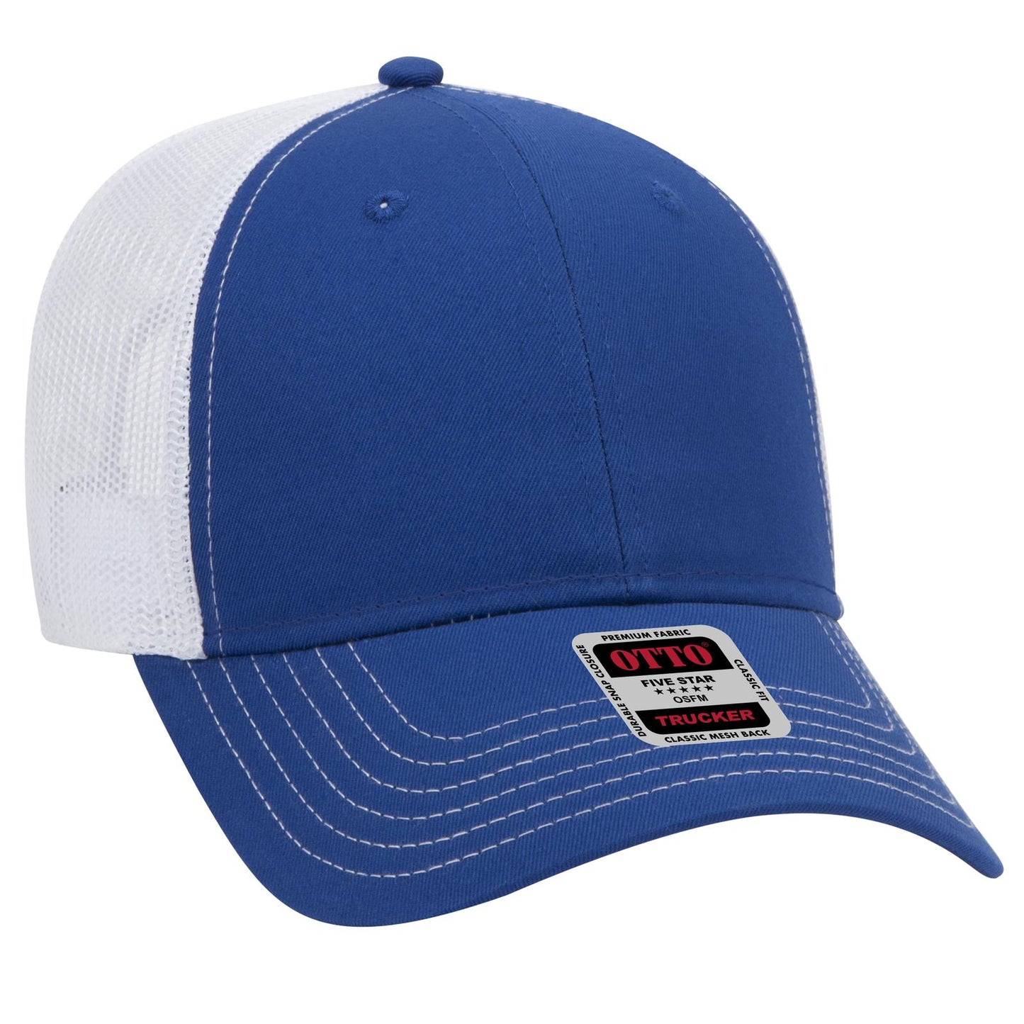 OTTO CAP 6 Panel Low Profile Mesh Back Trucker Hat 83-1239