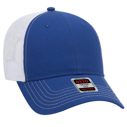 OTTO CAP 6 Panel Low Profile Mesh Back Trucker Hat 83-1239