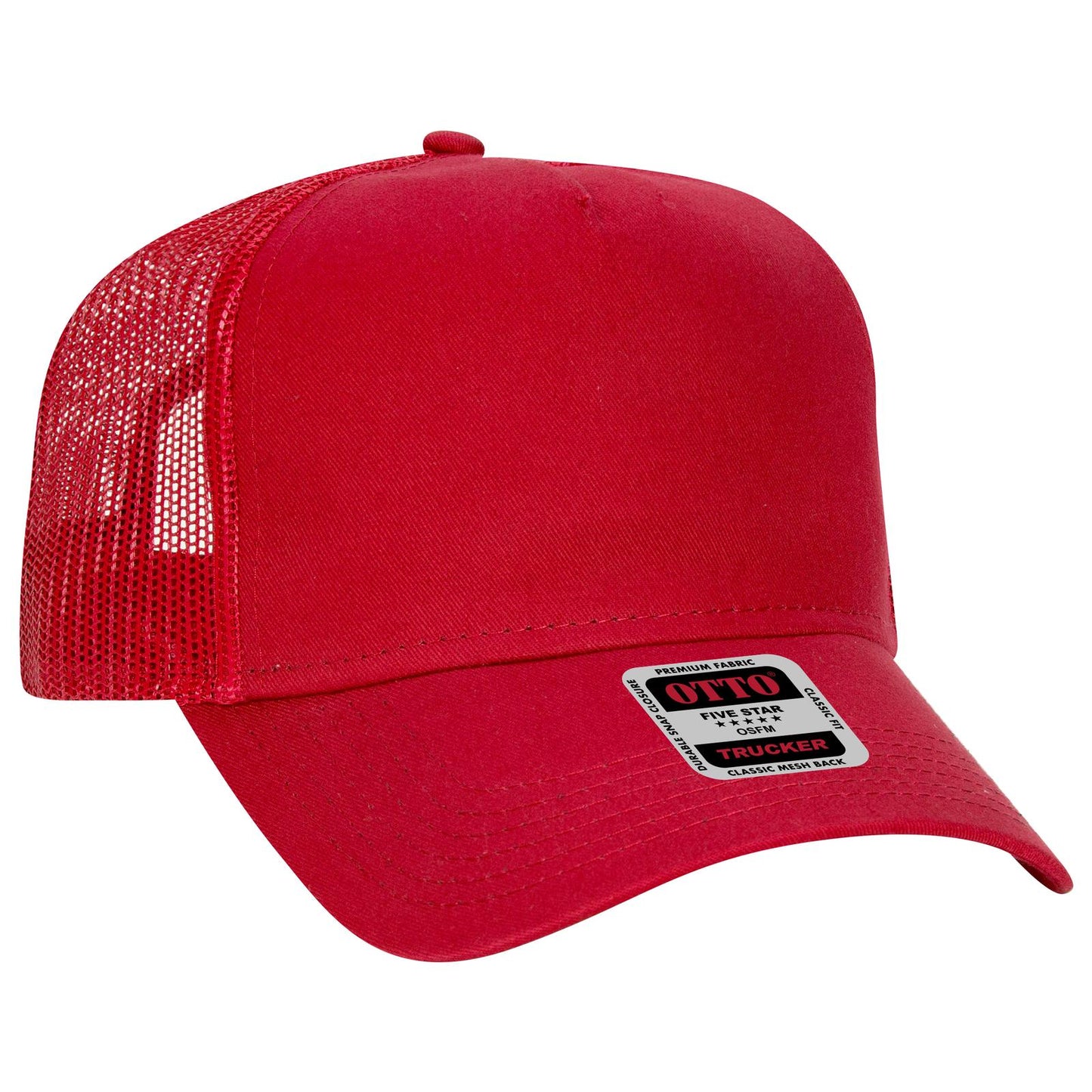 OTTO CAP 5 Panel Low Profile Mesh Back Trucker Hat 102-664