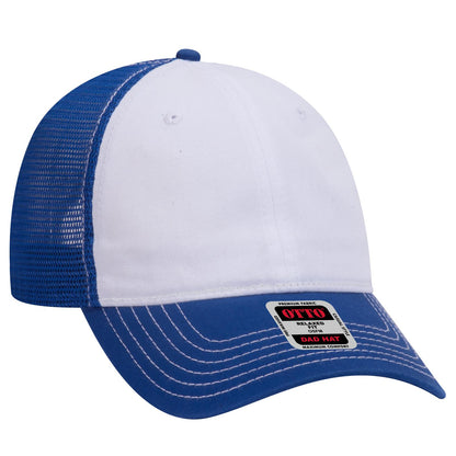 OTTO CAP 6 Panel Low Profile Mesh Back Trucker Dad Hat 121-858