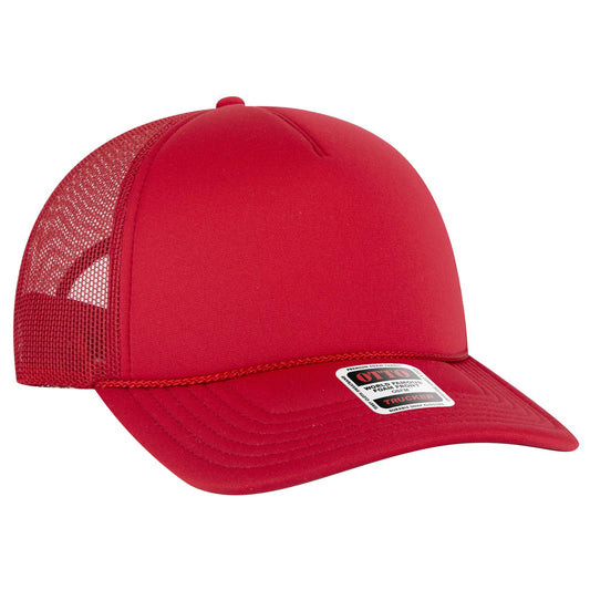 OTTO CAP 5 Panel Low Profile Mesh Back Trucker Hat 39102-1
