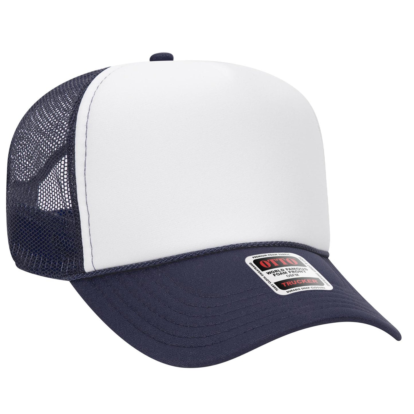 OTTO CAP 5 Panel Mid Profile Mesh Back Trucker Hat 32-467
