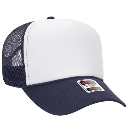 OTTO CAP 5 Panel Mid Profile Mesh Back Trucker Hat 32-467