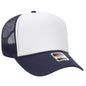OTTO CAP 5 Panel Mid Profile Mesh Back Trucker Hat 32-467