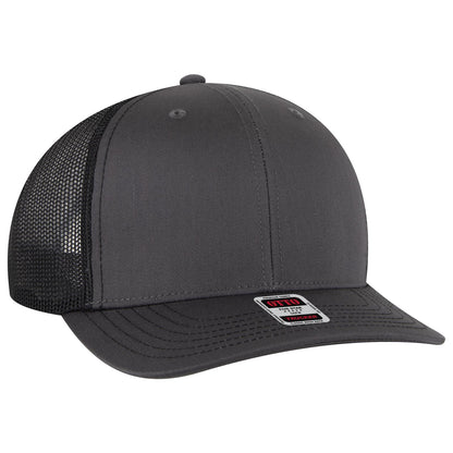OTTO CAP 6 Panel Mid Profile Mesh Back Trucker Hat 112-1