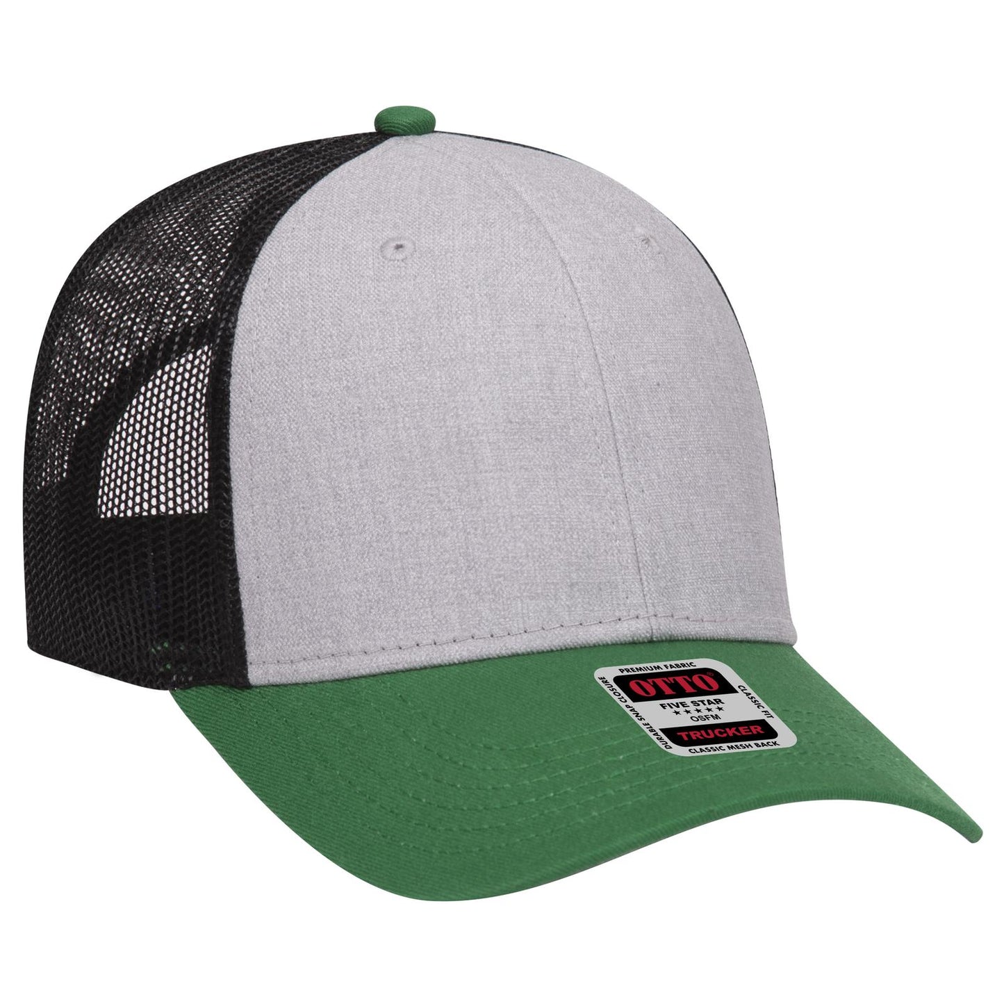 OTTO CAP 6 Panel Low Profile Mesh Back Trucker Hat 83-1239