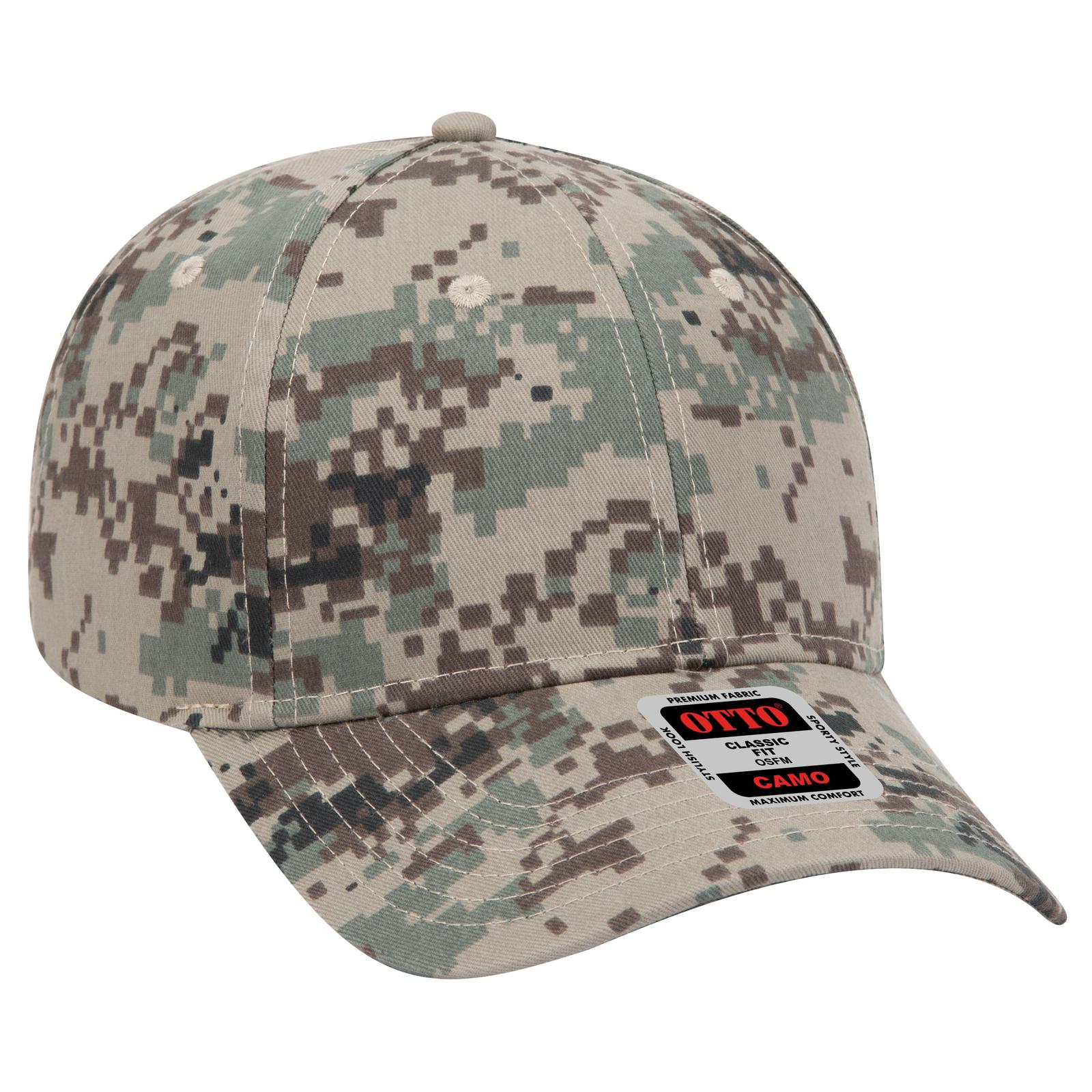 OTTO CAP Camouflage 6 Panel Low Profile Baseball Cap