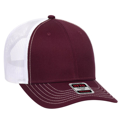 OTTO CAP 6 Panel Low Profile Mesh Back Trucker Hat 83-1239