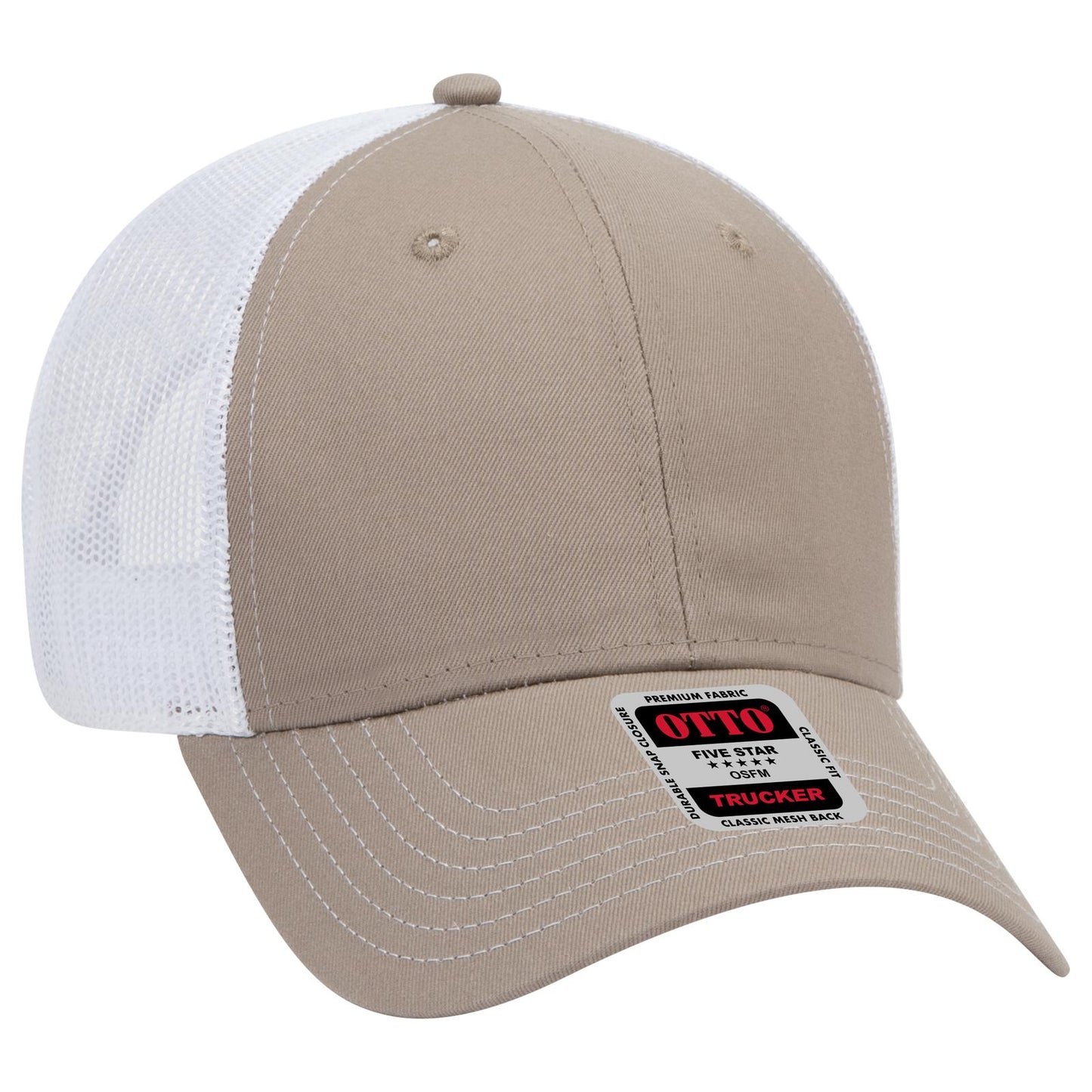 OTTO CAP 6 Panel Low Profile Mesh Back Trucker Hat 83-1239