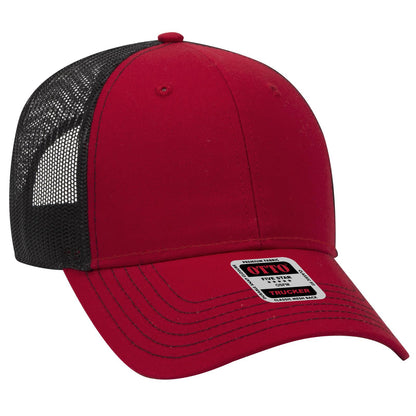 OTTO CAP 6 Panel Low Profile Mesh Back Trucker Hat 83-1239