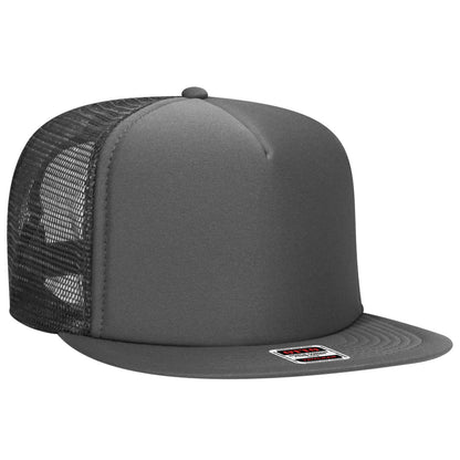 OTTO CAP "OTTO SNAP" 5 Panel High Crown Mesh Back Trucker Snapback Hat 132-1037