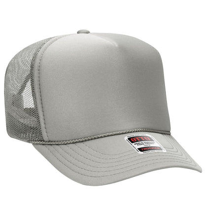 OTTO CAP 5 Panel High Crown Mesh Back Trucker Hat 39-165