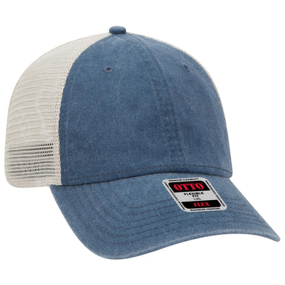 OTTO CAP "OTTO FLEX" Fitted 6 Panel Low Profile Mesh Back Trucker Hat 169-1264