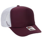 OTTO CAP 5 Panel High Crown Mesh Back Trucker Hat 39-165