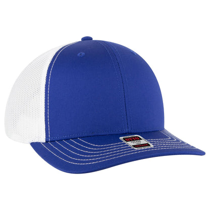 OTTO CAP 6 Panel Mid Profile Mesh Back Trucker Hat 112-1