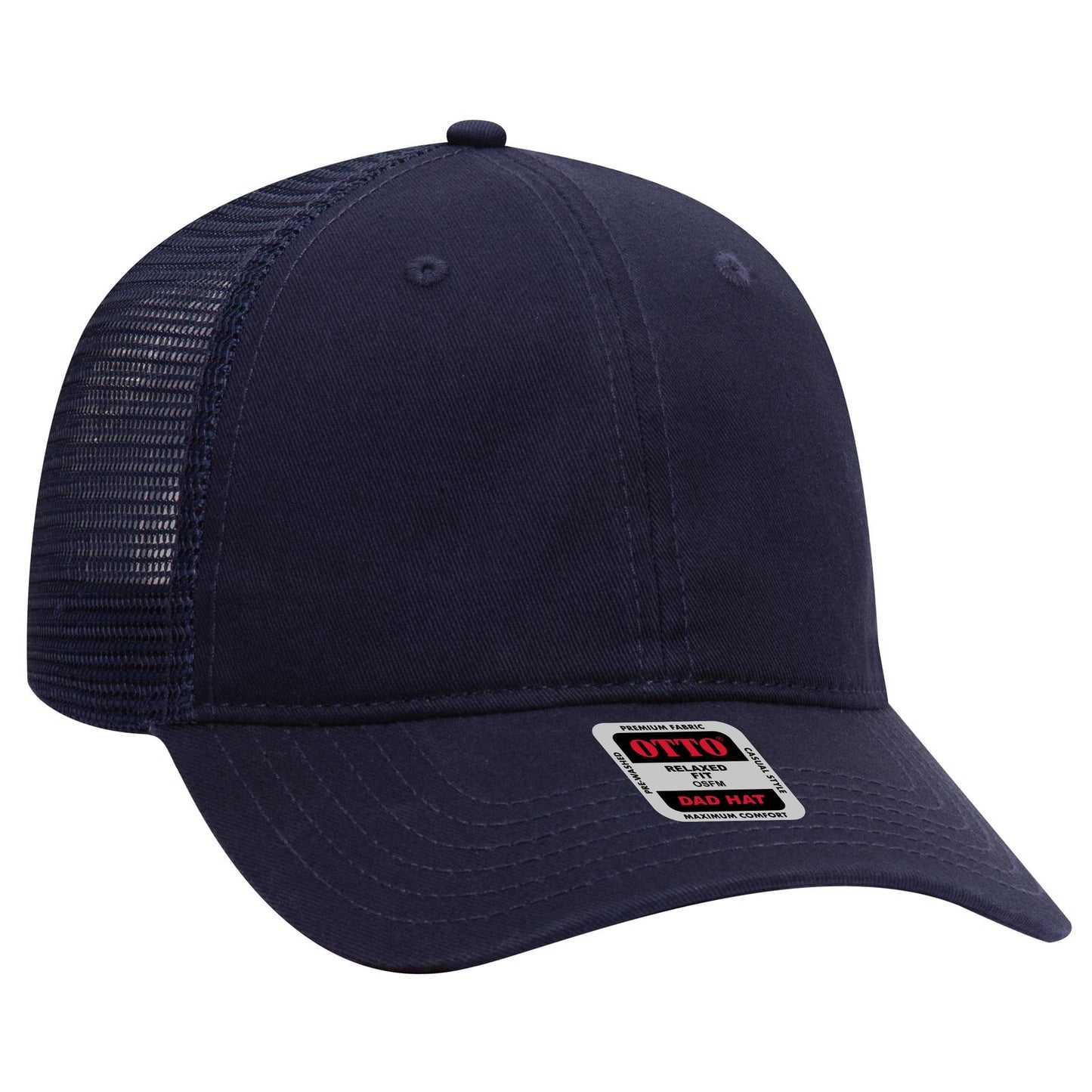 OTTO CAP 6 Panel Low Profile Mesh Back Trucker Dad Hat 121-858
