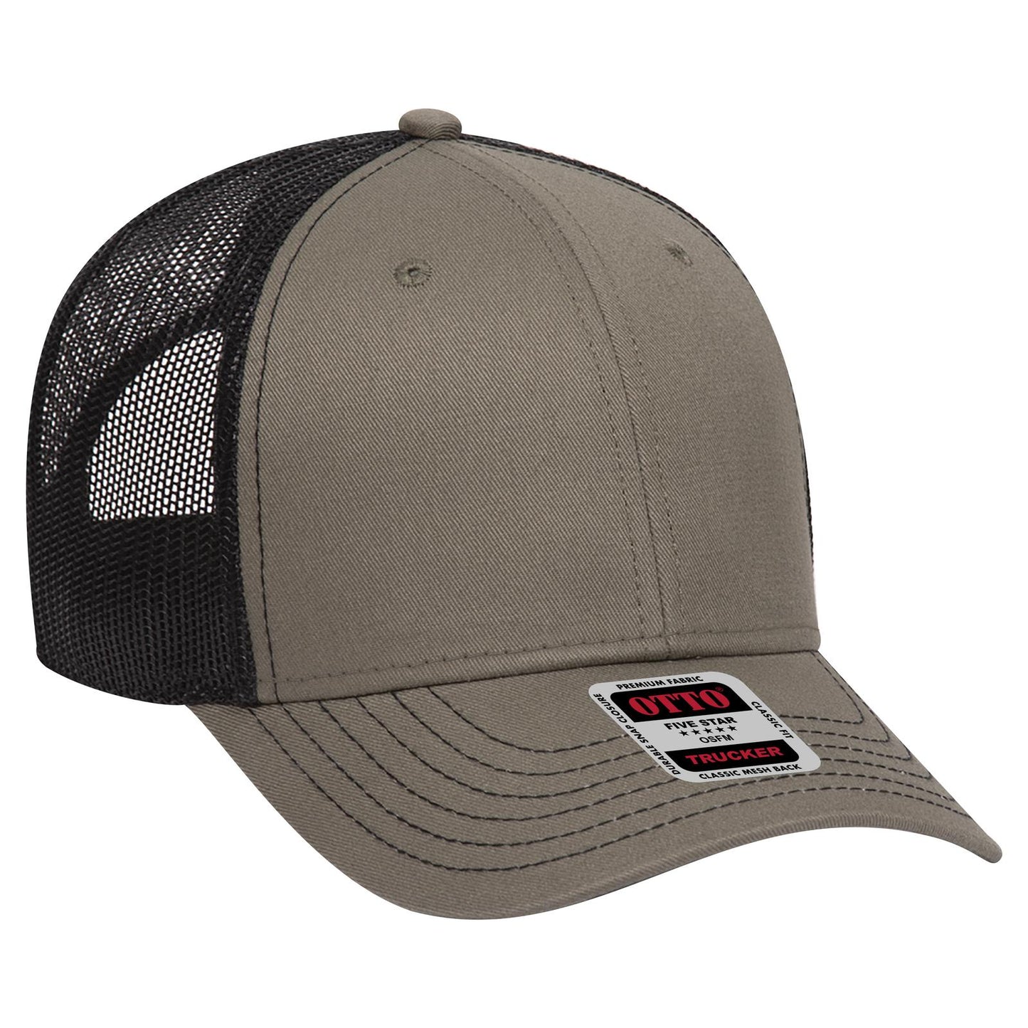 OTTO CAP 6 Panel Low Profile Mesh Back Trucker Hat 83-1239