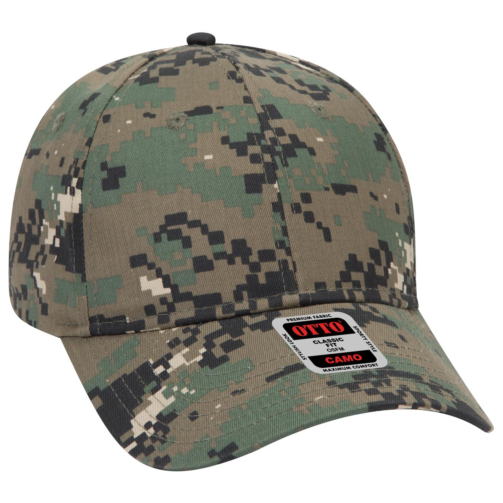 OTTO CAP Camouflage 6 Panel Low Profile Baseball Cap