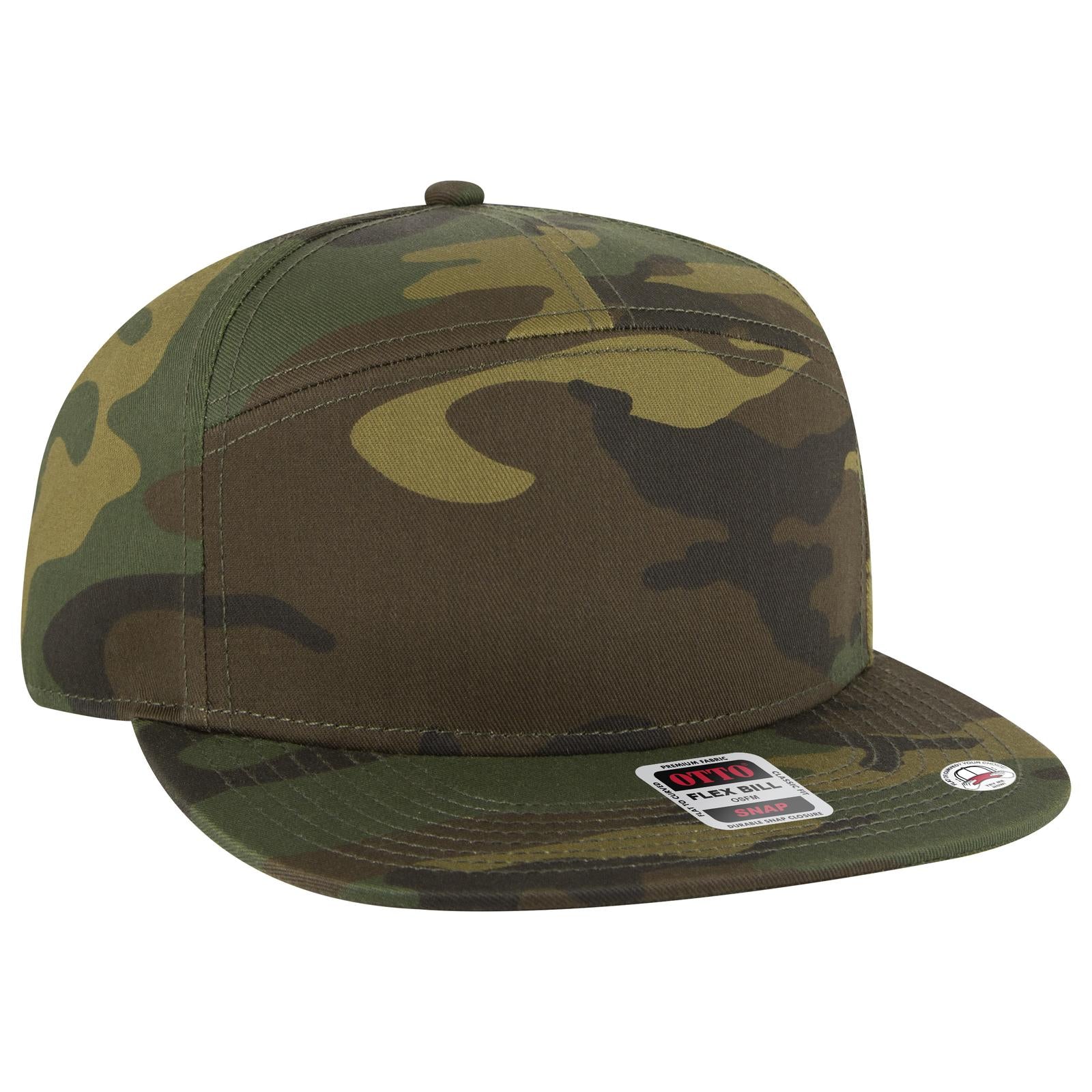 OTTO CAP "OTTO SNAP" 7 Panel Mid Profile Snapback Hat