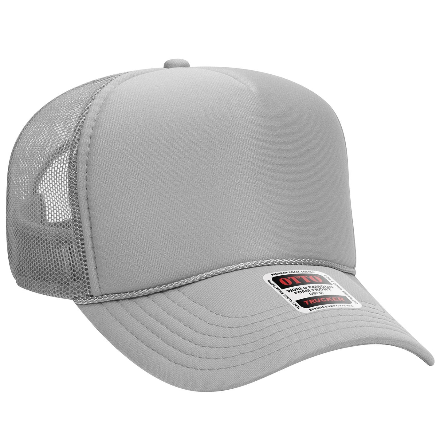 OTTO CAP 5 Panel Mid Profile Mesh Back Trucker Hat 32-467