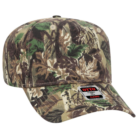 OTTO CAP Camouflage 5 Panel Mid Profile Baseball Cap 120-838