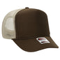 OTTO CAP 5 Panel High Crown Mesh Back Trucker Hat 39-165