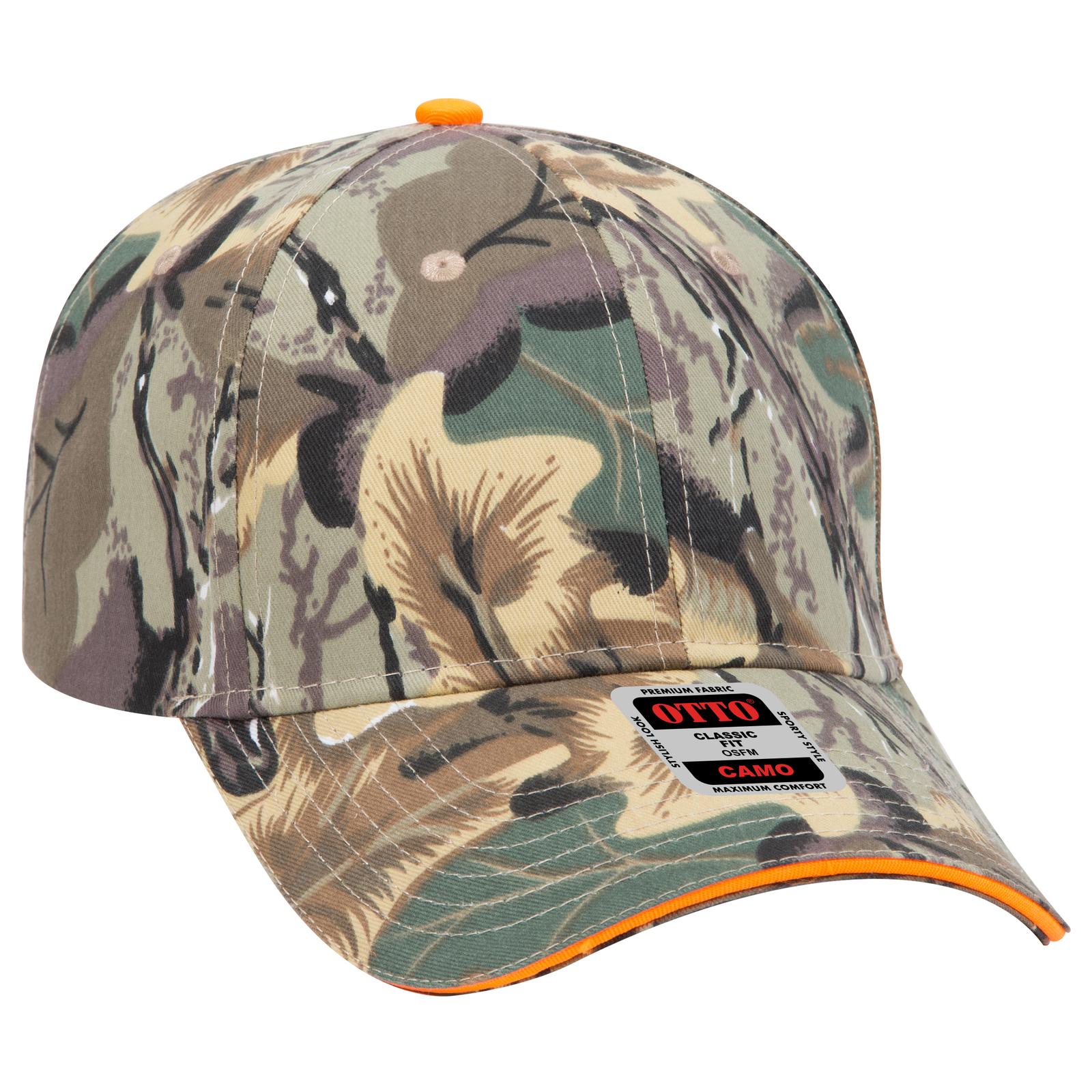 OTTO CAP Camouflage 6 Panel Low Profile Baseball Cap