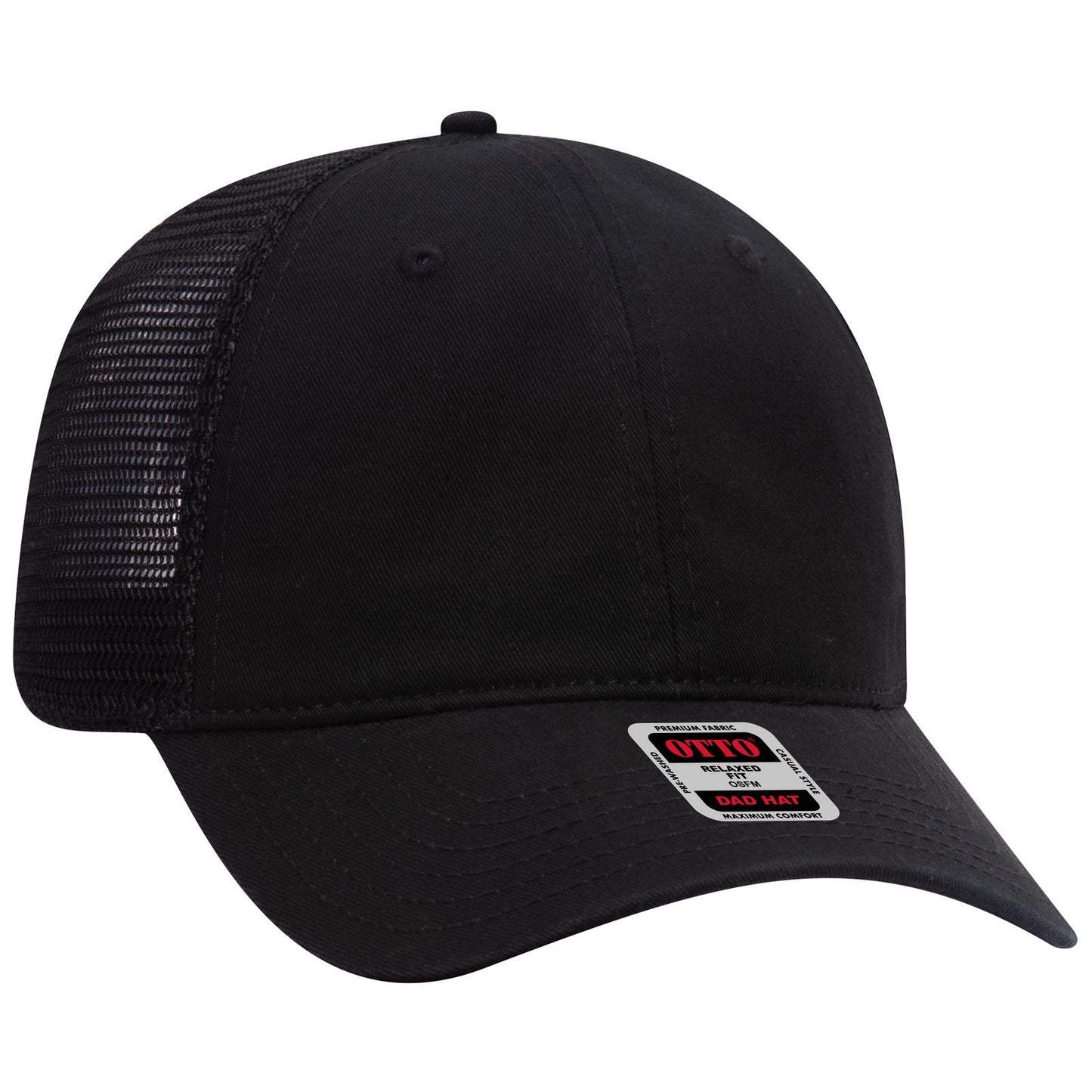 OTTO CAP 6 Panel Low Profile Mesh Back Trucker Dad Hat 121-858